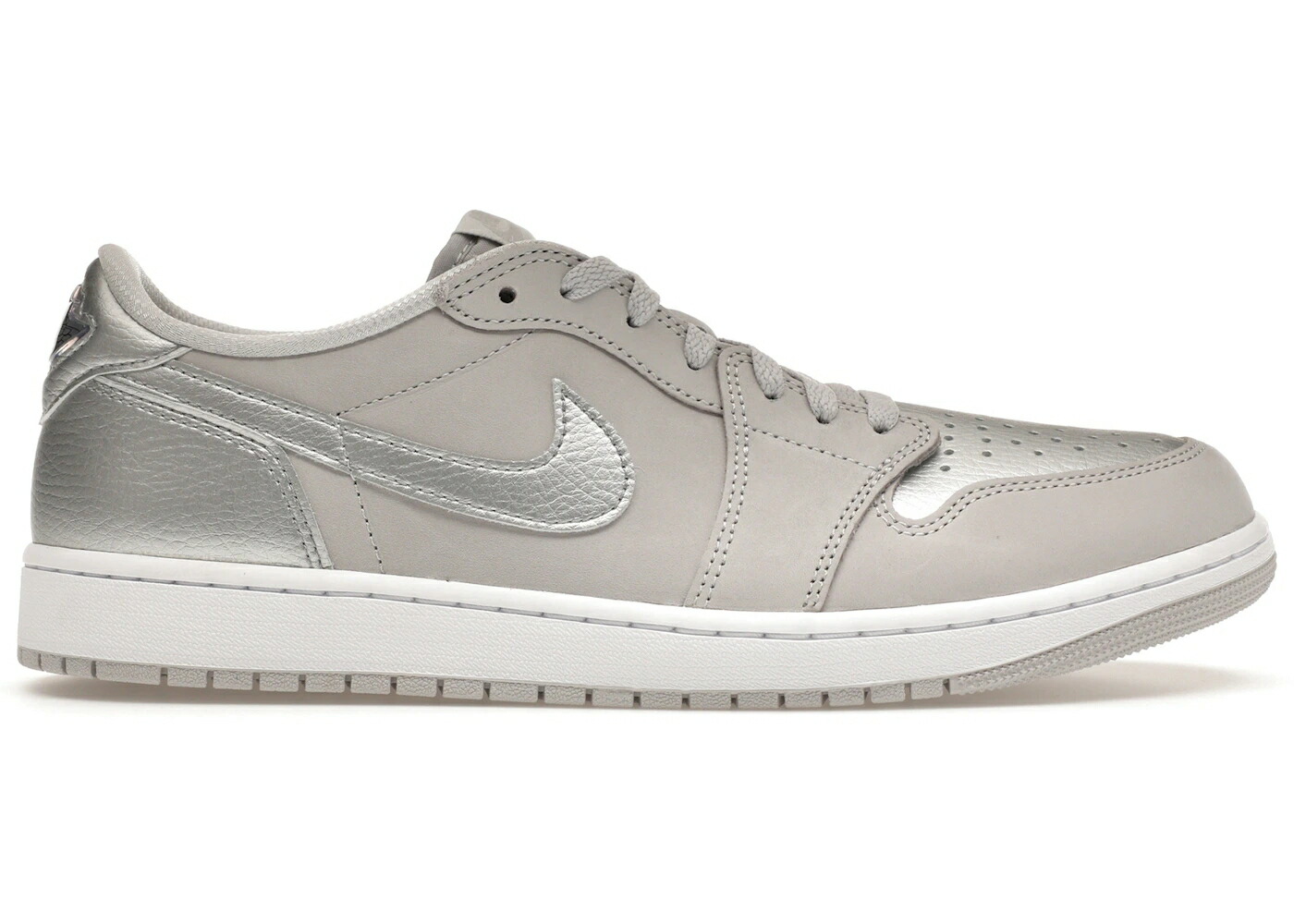 ナイキ ジョーダン 銀色 シルバー 灰色 グレー スニーカー メンズ JORDAN 1 LOW OG METALLIC SILVER / NEUTRAL GREY METALLIC SILVER