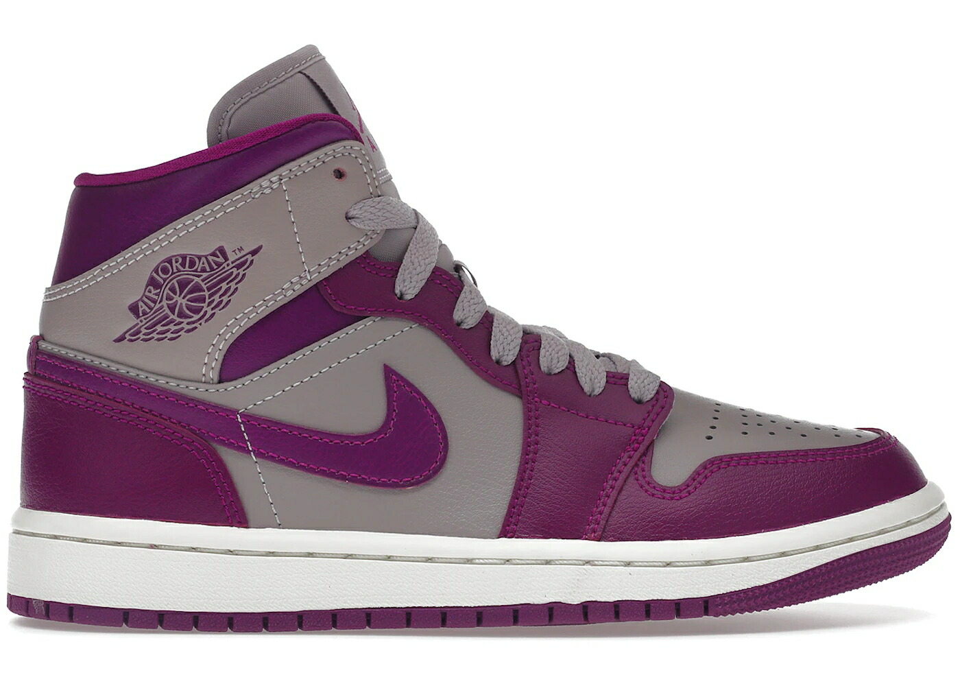 ナイキ ジョーダン ミッド マジェンタ 灰色 グレー 白色 ホワイト WOMEN'S スニーカー レディース JORDAN 1 MID MAGENTA (2022) (WOMEN'S) / MAGENTA LIGHT GREY WHITE