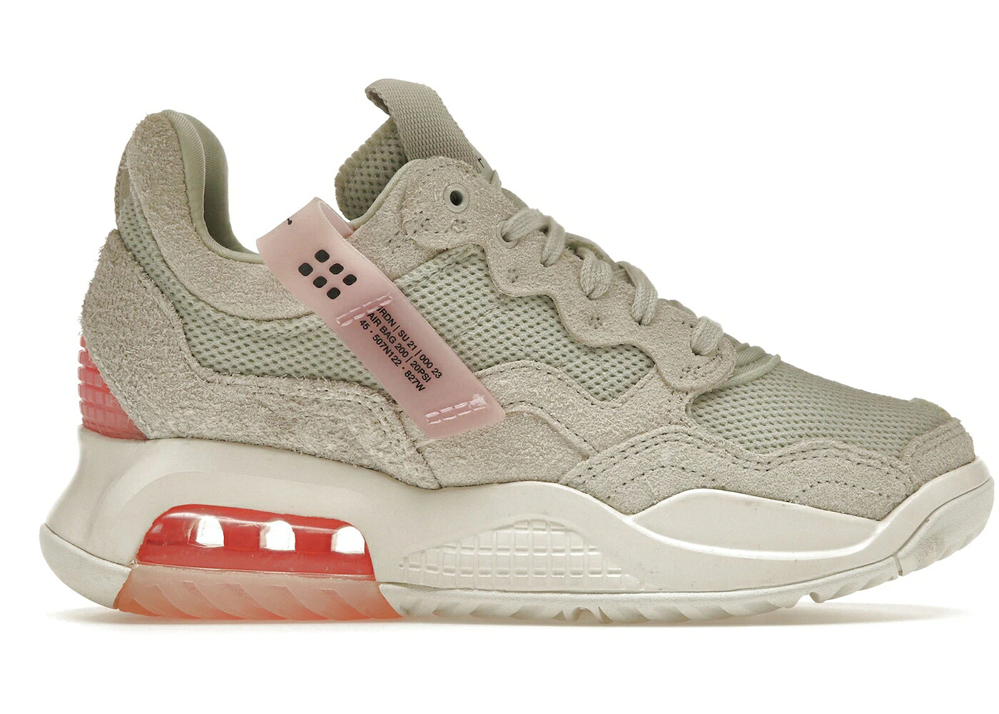 ナイキ ジョーダン スエードクロス スウェード WOMEN\u0027S スニーカー レディース JORDAN MA2 BONE SUEDE (WOMEN\u0027S) / LIGHT BONE SUNSET PULSE LIGHT スニーカー-靴
