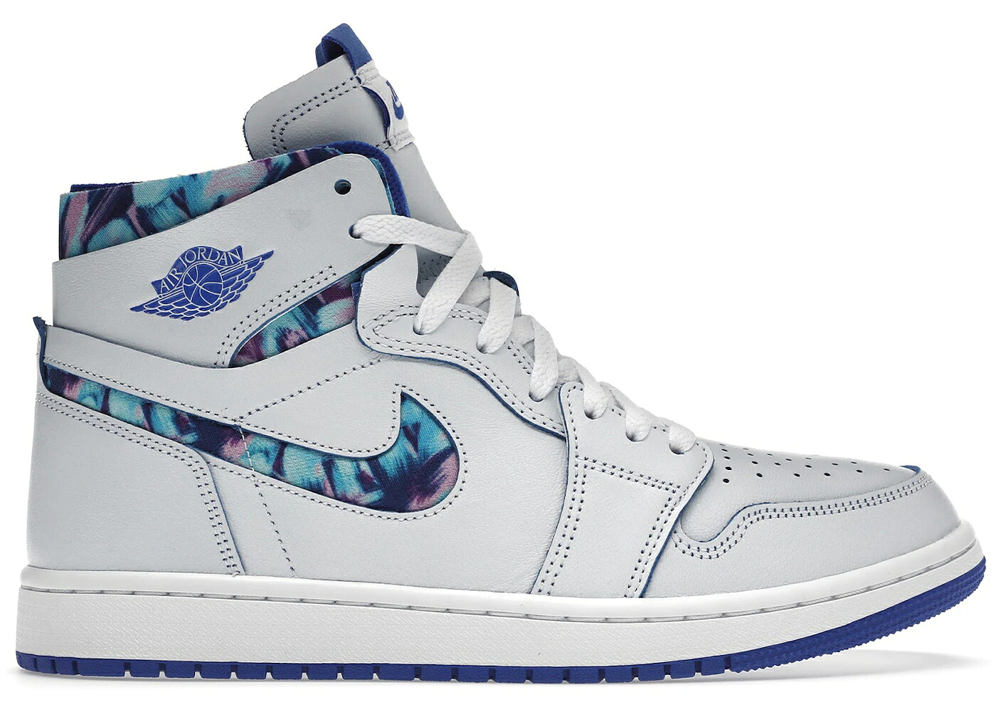 ナイキ ジョーダン ハイ ズーム 灰色 グレー 青色 ブルー ピンク スニーカー レディース JORDAN 1 HIGH ZOOM AIR CMFT 25 YEARS IN CHINA / GREY ROYAL BLUE PINK|スニケス