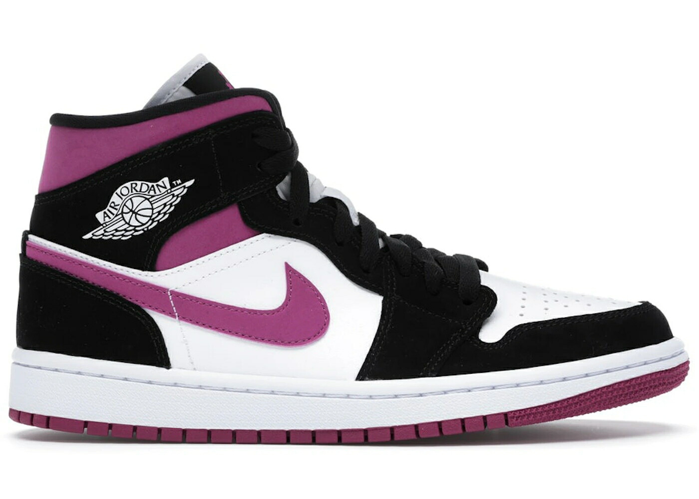 ナイキ ジョーダン ミッド マジェンタ 黒色 ブラック 白色 ホワイト WOMEN'S スニーカー レディース JORDAN 1 MID MAGENTA (WOMEN'S) / BLACK CACTUS FLOWER WHITE