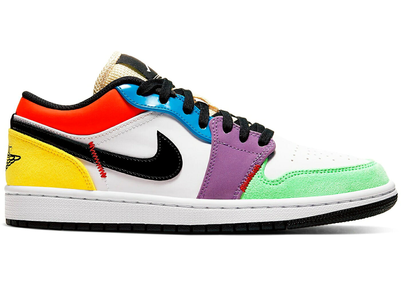 ナイキ ジョーダン 白色 ホワイト 黒色 ブラック チーム WOMEN'S スニーカー レディース JORDAN 1 LOW SE MULTI-COLOR (WOMEN'S) / WHITE BLACK LIGHTBULB TEAM｜スニケス 85,745円