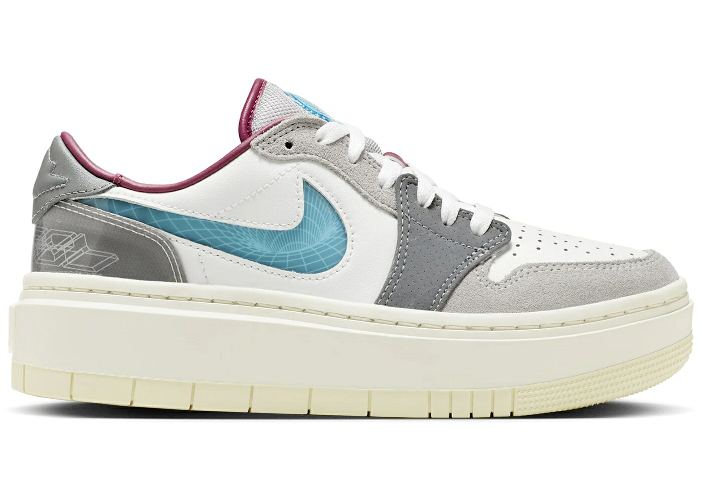 ナイキ ジョーダン 青味 青み 皮膚軟化剤 WOMEN\u0027S スニーカー レディース JORDAN 1 ELEVATE LOW SE EXPLORATION UNIT (WOMEN\u0027S) / SAIL BETA BLUE COCONUT CREAM