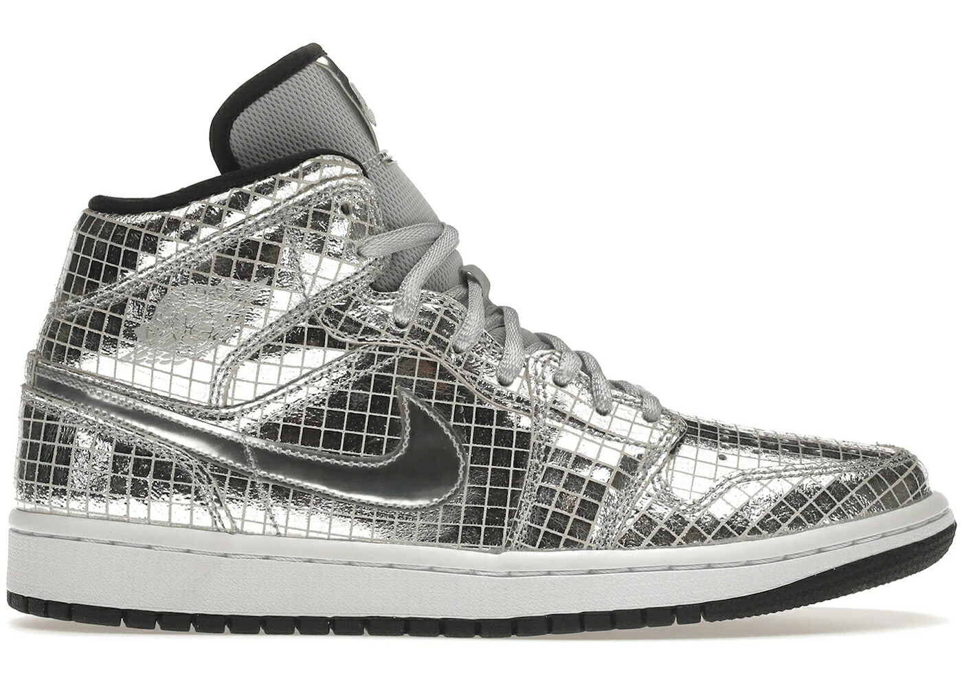 ナイキ ジョーダン ミッド 銀色 シルバー WOMEN'S スニーカー レディース JORDAN 1 MID SE DISCO METALLIC SILVER (WOMEN'S) / METALLIC SILVER METALLIC SILVER