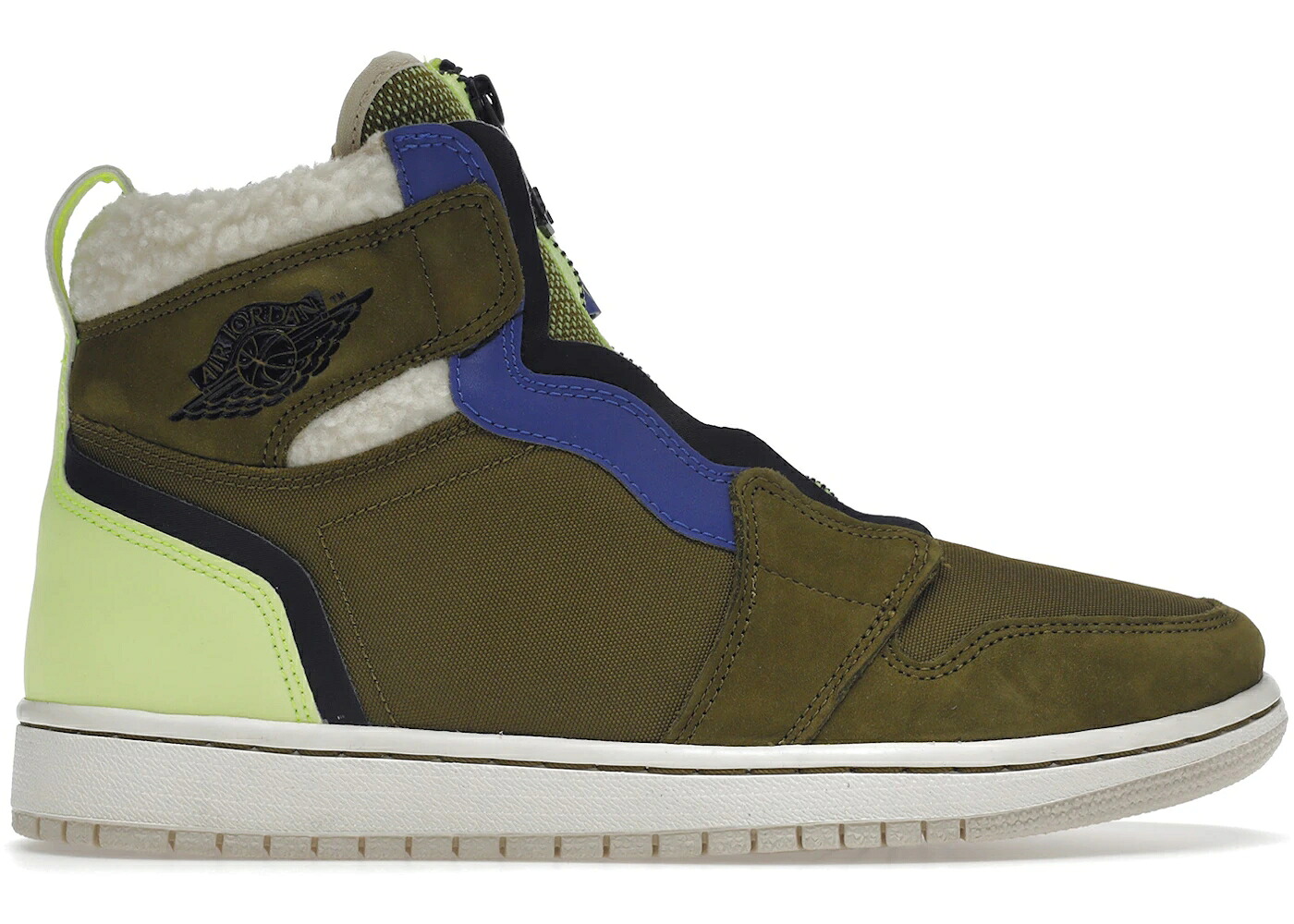 ナイキ ジョーダン ご機嫌 オリーブ 黒いこと 黒いこと WOMEN\u0027S スニーカー レディース JORDAN 1 RETRO HIGH ZIP UTILITY PACK (WOMEN\u0027S) / OLIVE FLAK BLACK VOLT GLOW BEACH