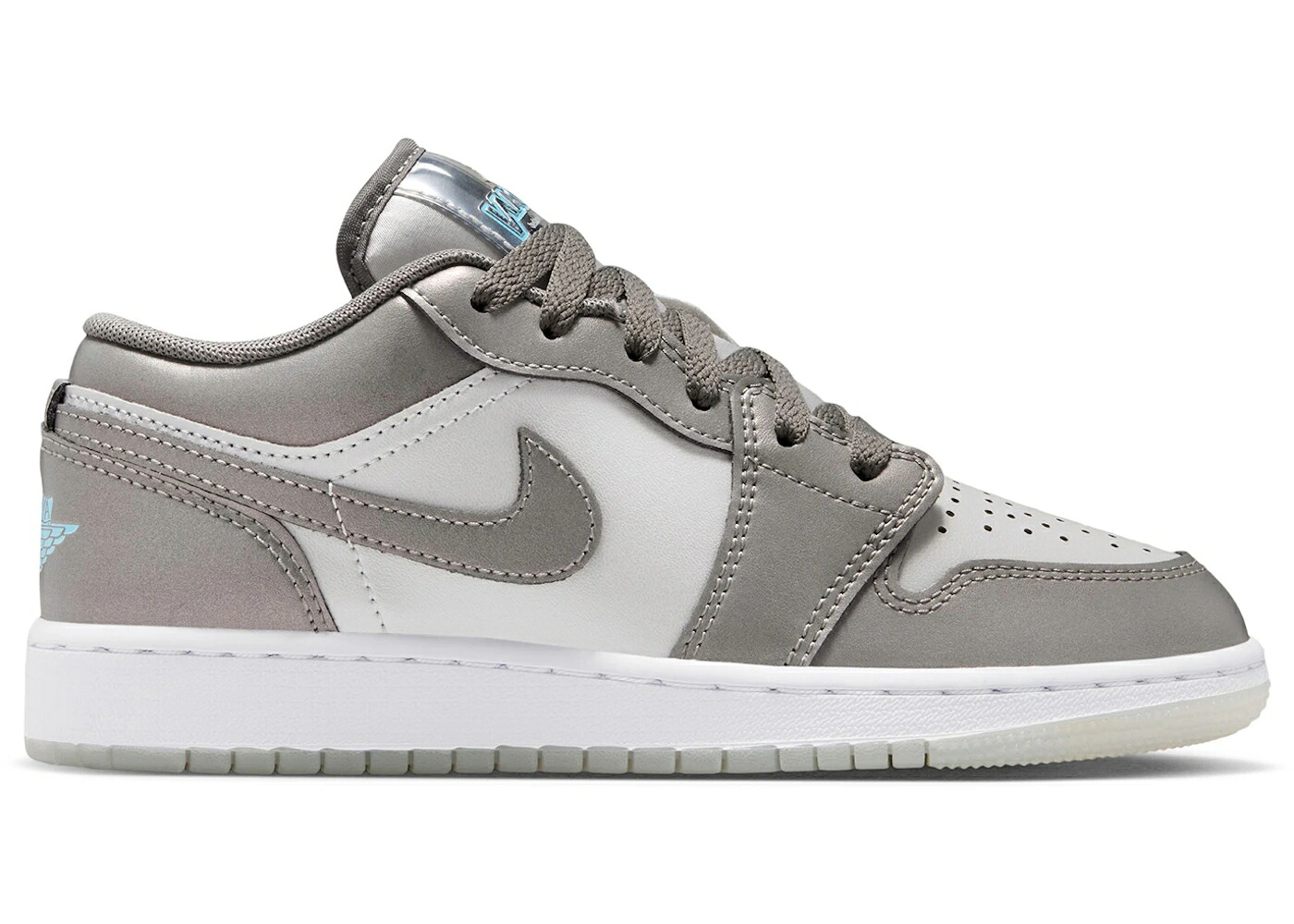 ナイキ ジョーダン 白色 ホワイト ジュニア キッズ JORDAN 1 LOW SE INSPIRED BY THE GREATEST (GS) / FLAT PEWTER PHOTON DUST WHITE ベビー マタニティ スニーカー