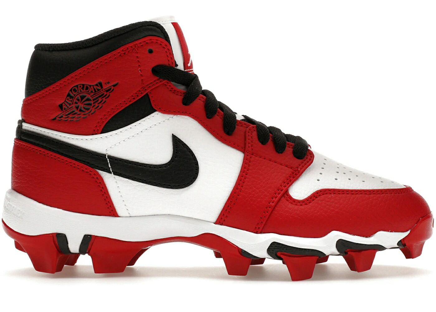 ナイキ ジョーダン ミッド シカゴ 白色 ホワイト 黒色 ブラック 赤 レッド ジュニア キッズ JORDAN 1 MID CLEAT CHICAGO (GS) / WHITE BLACK GYM RED ベビー マタニティ スニーカー