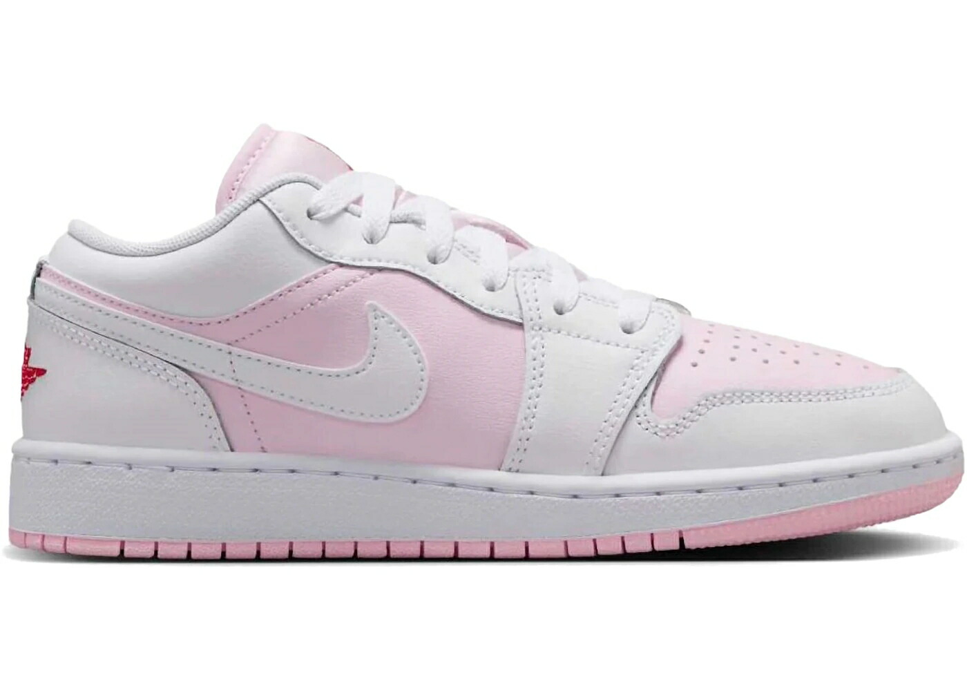 ナイキ ジョーダン ピンク ファイア 赤 レッド 白色 ホワイト ジュニア キッズ JORDAN 1 LOW PINK FOAM FIRE RED WHITE (GS) / PINK FOAM FIRE RED WHITE ベビー マタニティ スニーカー|スニケス