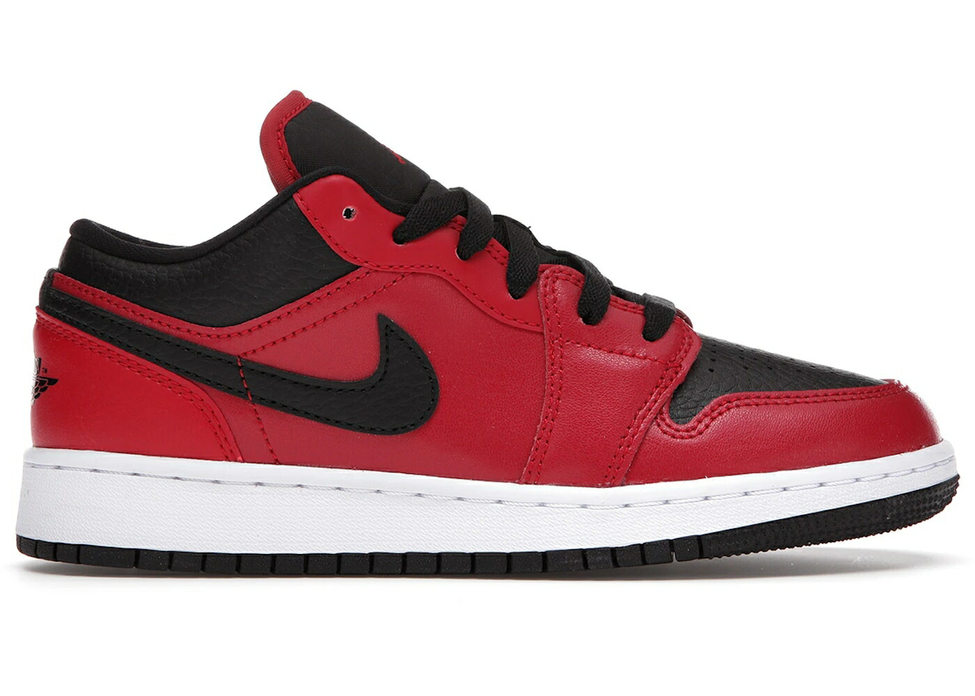 ナイキ ジョーダン 赤 レッド 黒色 ブラック 白色 ホワイト ジュニア キッズ JORDAN 1 LOW GYM RED BLACK PEBBLED (GS) / GYM RED BLACK WHITE ベビー マタニティ スニーカー