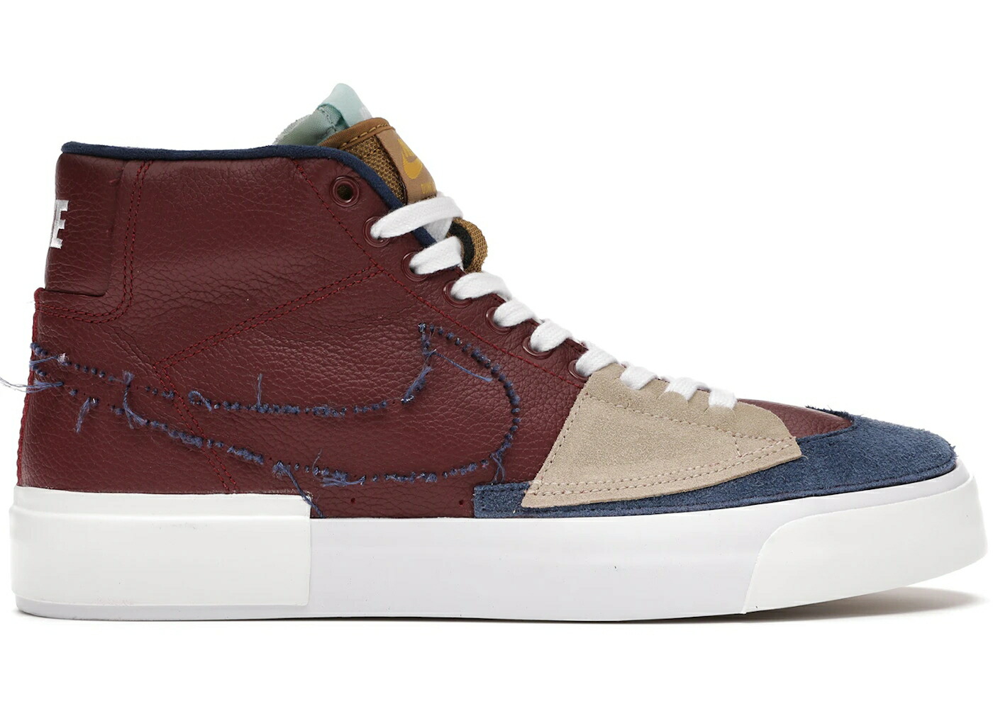 ナイキ エスビー ズーム ブレイザー ミッド チーム 赤 レッド 紺色 ネイビー スニーカー メンズ NIKE SB ZOOM BLAZER MID EDGE TEAM RED / TEAM RED TAN NAVY