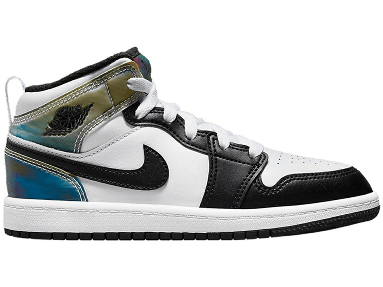 最安値でナイキ ジョーダン J RDAN ミッド ヒート キッズ 1 MID SE HEAT REACTIVE PS WHITE BLACK スニケス