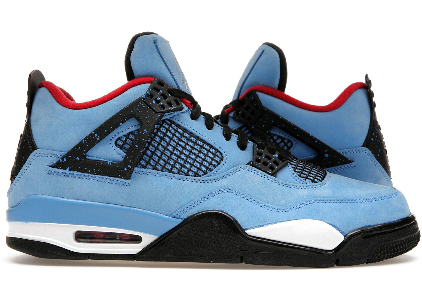 ナイキ ジョーダン 青色 ブルー 黒色 ブラック トラヴィススコット カクタスジャック スニーカー メンズ JORDAN 4 RETRO TRAVIS SCOTT CACTUS JACK / UNIVERSITY BLUE BLACK VARSITY