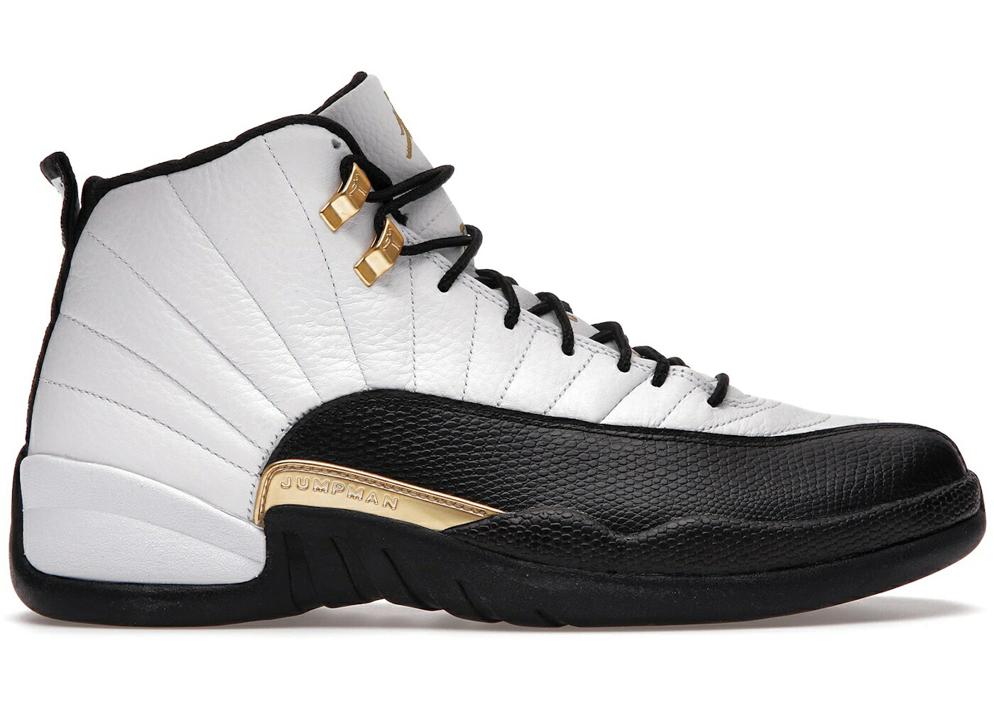 ナイキ ジョーダン 白色 ホワイト 黒色 ブラック ゴールド スニーカー メンズ JORDAN 12 RETRO ROYALTY TAXI / WHITE BLACK METALLIC GOLD