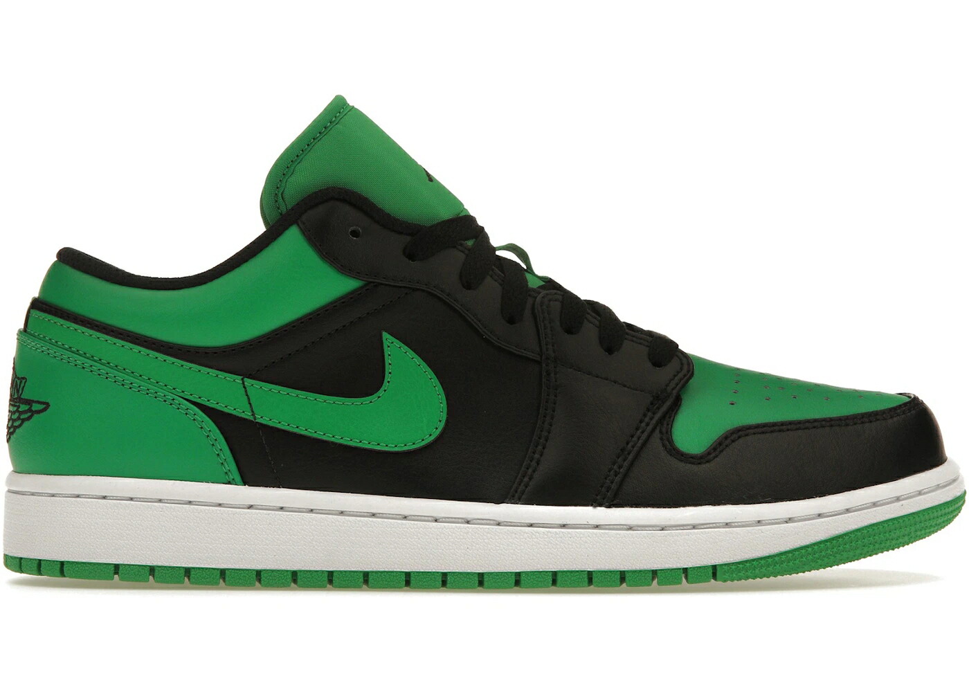 ナイキ ジョーダン 緑 グリーン 黒色 ブラック 白色 ホワイト スニーカー メンズ JORDAN 1 LOW LUCKY GREEN / BLACK BLACK LUCKY GREEN WHITE