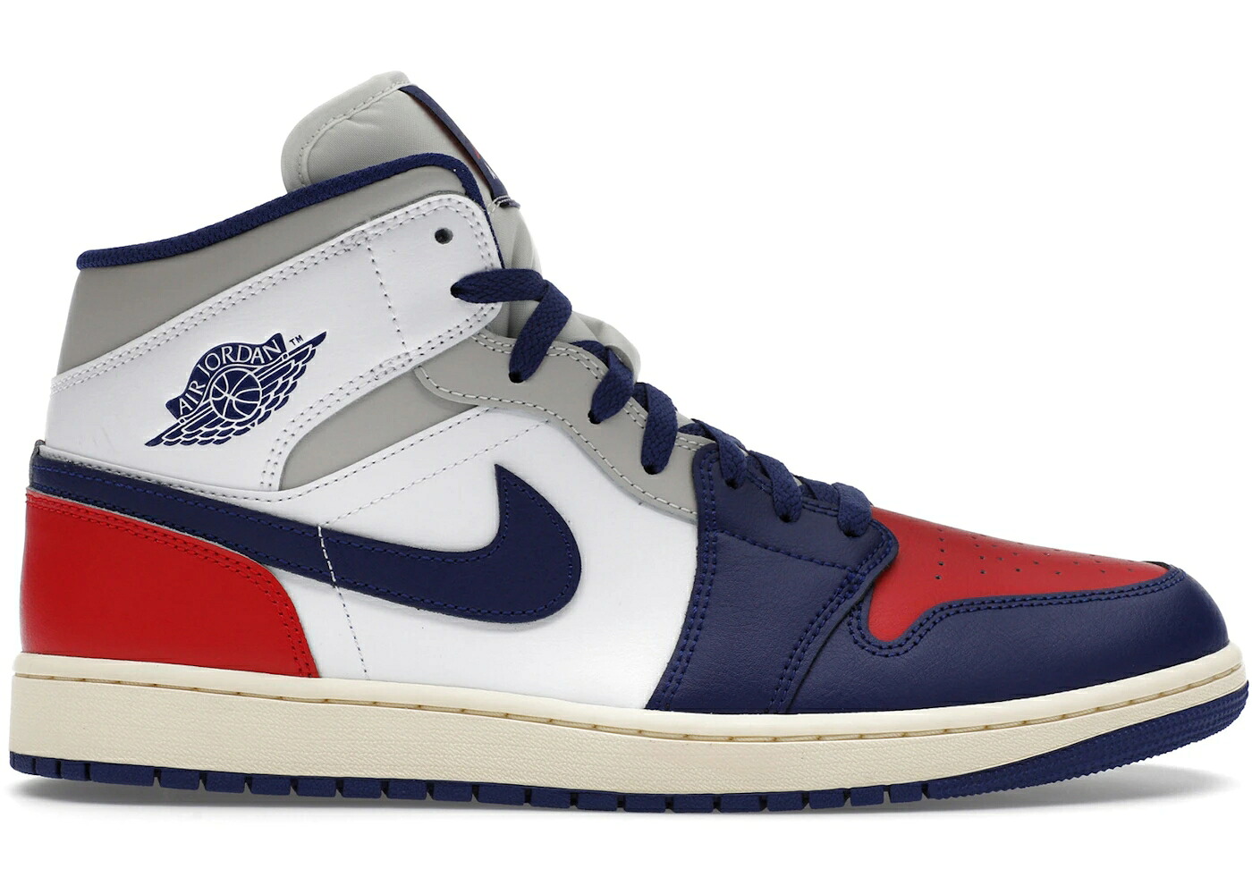 ナイキ ジョーダン ミッド 白いこと 白いこと 赤 赤いこと スニーカー メンズ JORDAN 1 MID RARE AIR / WHITE UNIVERSITY RED NEUTRAL