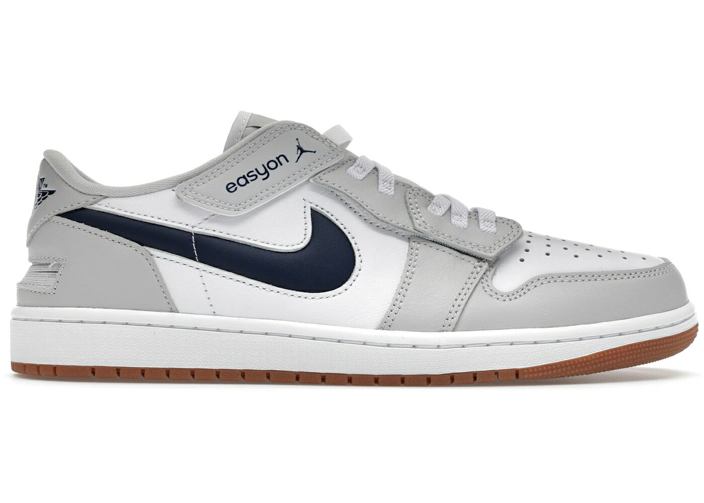 ナイキ ジョーダン 白いこと 白いこと 薄墨色 薄墨色 紺色 米国海軍 スニーカー メンズ JORDAN 1 LOW EASYON WHITE NEUTRAL GREY GUM MIDNIGHT NAVY / WHITE NEUTRAL GREY GUM MEDIUM