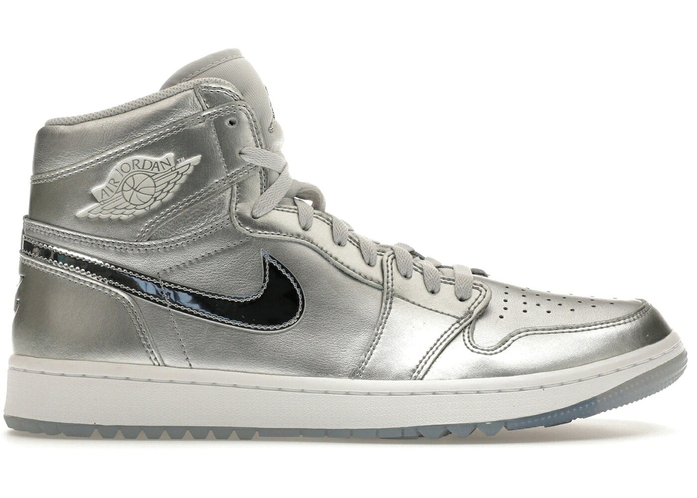 ナイキ ジョーダン 御機嫌 ゴルフ しろがね色 しろがね色 スニーカー メンズ JORDAN 1 HIGH GOLF GIFT GIVING PACK / METALLIC SILVER METALLIC SILVER