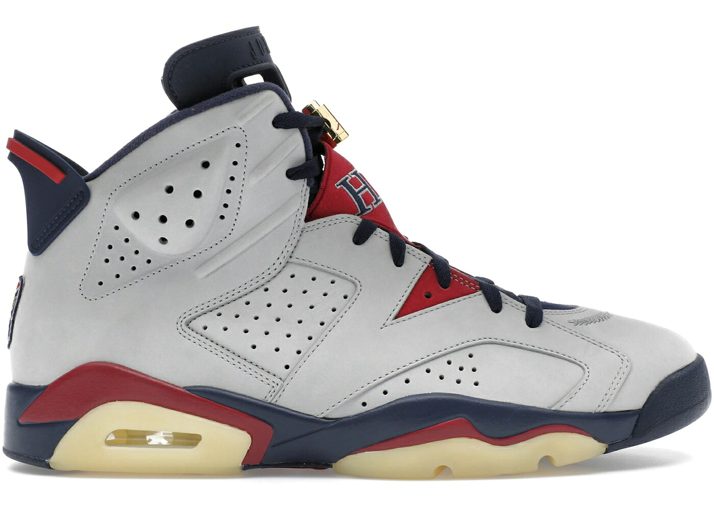ナイキ ジョーダン ハワード 白いこと 白いこと しろがね色 しろがね色 スニーカー メンズ JORDAN 6 RETRO HOWARD BISONS PE (2021) / WHITE METALLIC SILVER MIDNIGHT