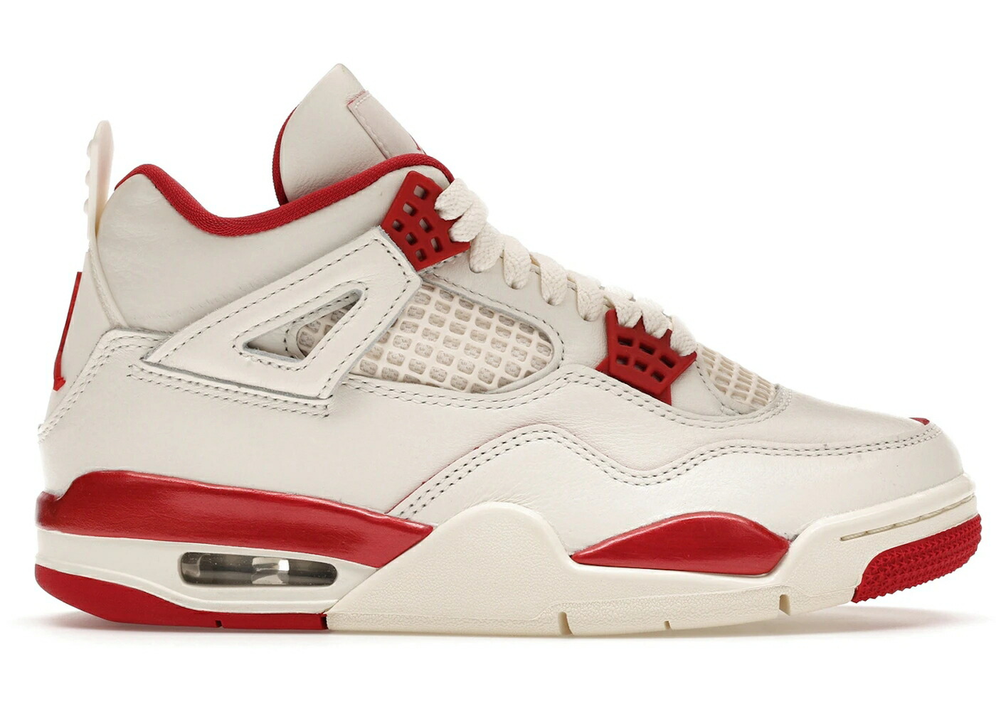 ナイキ ジョーダン 赤 赤いこと 象牙色 VALENTINE\u0027S WOMEN\u0027S スニーカー レディース JORDAN 4 RETRO DAY SIERRA RED (WOMEN\u0027S) / PALE IVORY SIERRA RED TOUGH RED
