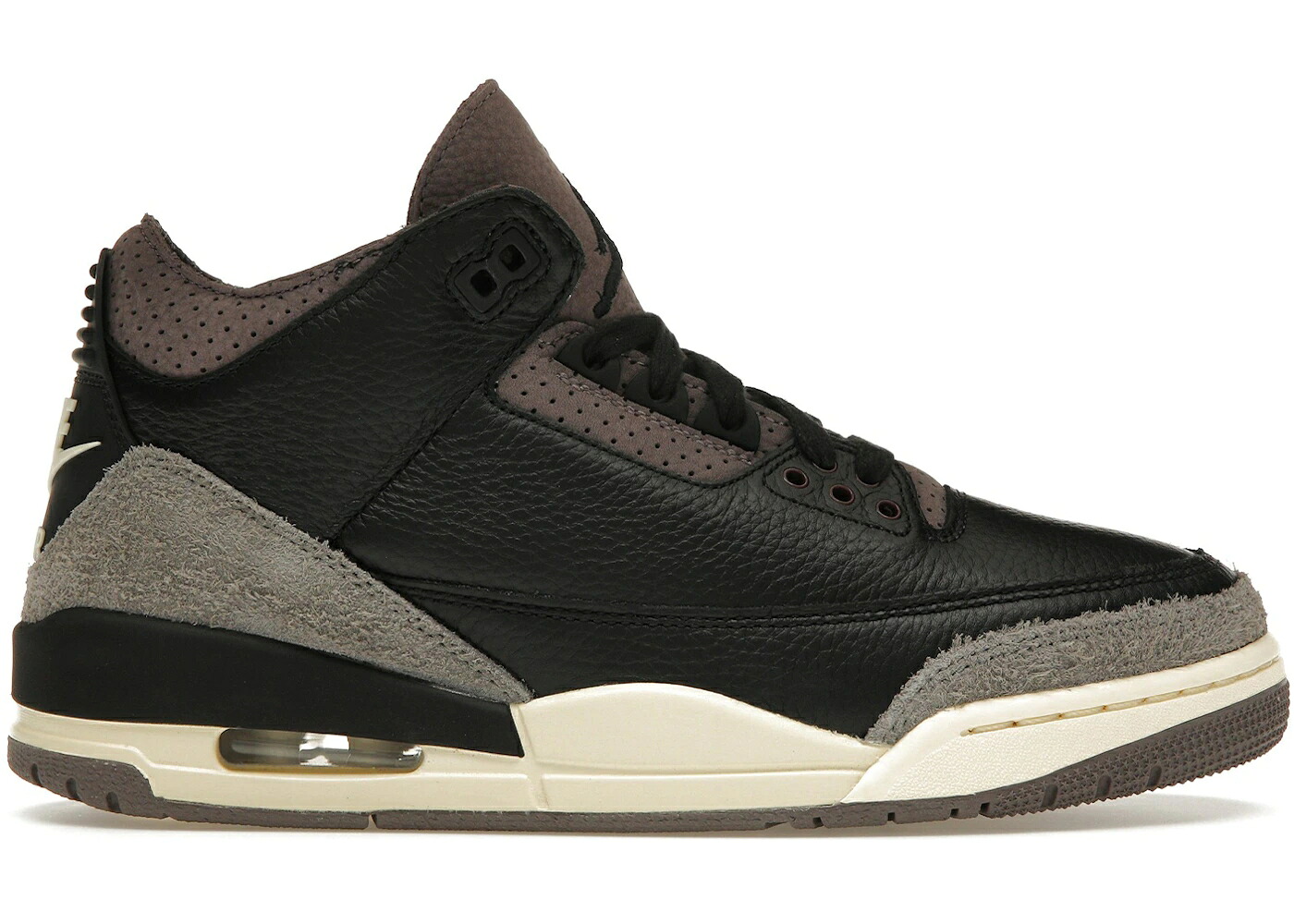 ナイキ ジョーダン 黒いこと 黒いこと 紫 相撲取り草 WOMEN\u0027S スニーカー レディース JORDAN 3 RETRO OG SP A MA MANI RE WHILE YOU WERE SLEEPING (WOMEN\u0027S) / BLACK BLACK FLAT PEWTER VIOLET