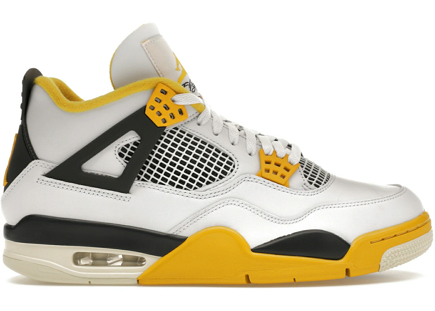 ナイキ ジョーダン 白いこと 白いこと WOMEN\u0027S スニーカー レディース JORDAN 4 RETRO VIVID SULFUR (WOMEN\u0027S) / WHITE COCONUT MILK VIVID SULFUR