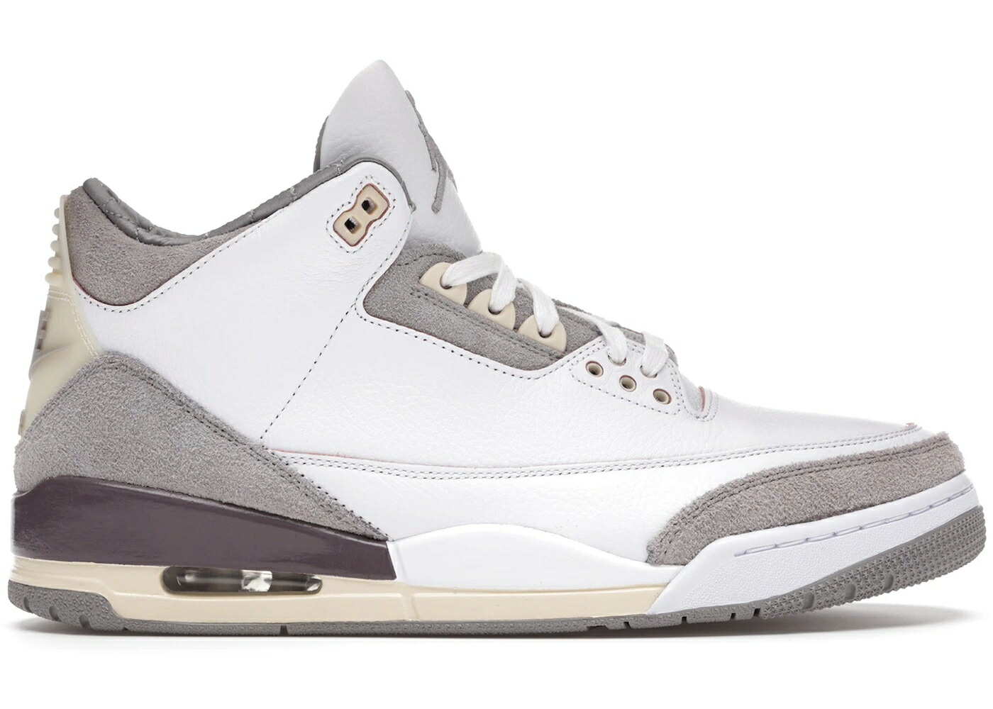ナイキ ジョーダン 白色 ホワイト 灰色 グレー 紫 バイオレット WOMEN'S スニーカー レディース JORDAN 3 RETRO SP A MA MANI RE (WOMEN'S) / WHITE MEDIUM GREY VIOLET ORE