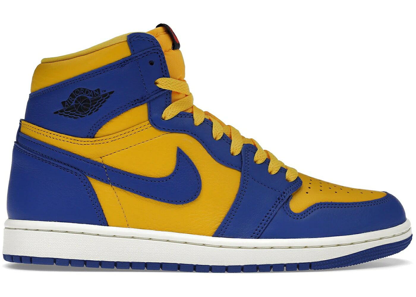 ナイキ ジョーダン ハイ リベンジ ゲーム WOMEN'S ゲームロイヤル 青 ブルー スニーカー レディース JORDAN 1 RETRO HIGH OG REVERSE LANEY (WOMEN'S) / VARSITY MAIZE GAME ROYAL SAIL