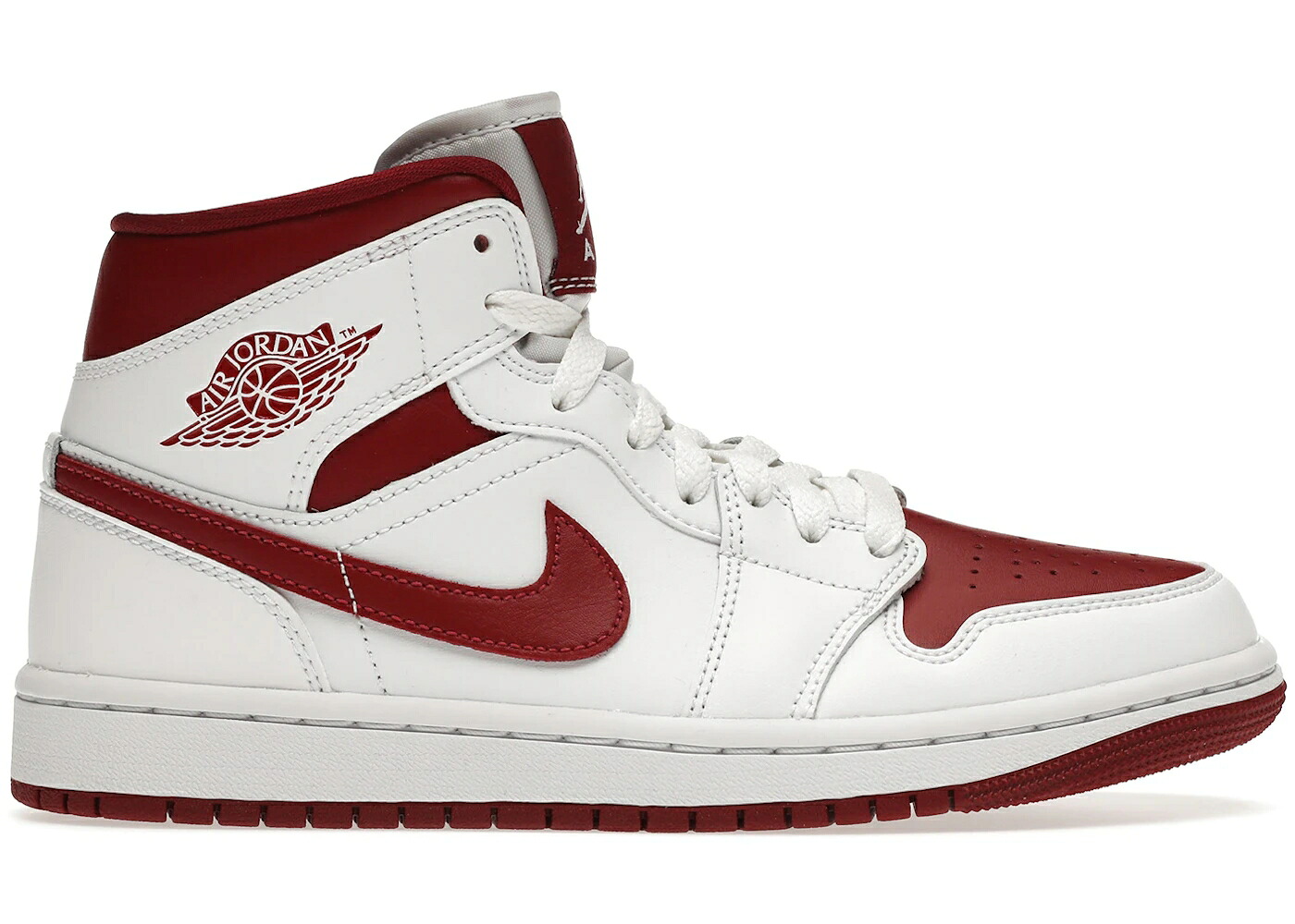 ナイキ ジョーダン ミッド 意趣晴らし 風の強い町 白いこと 白いこと WOMEN\u0027S スニーカー レディース JORDAN 1 MID REVERSE CHICAGO (WOMEN\u0027S) / WHITE POMEGRANATE WHITE