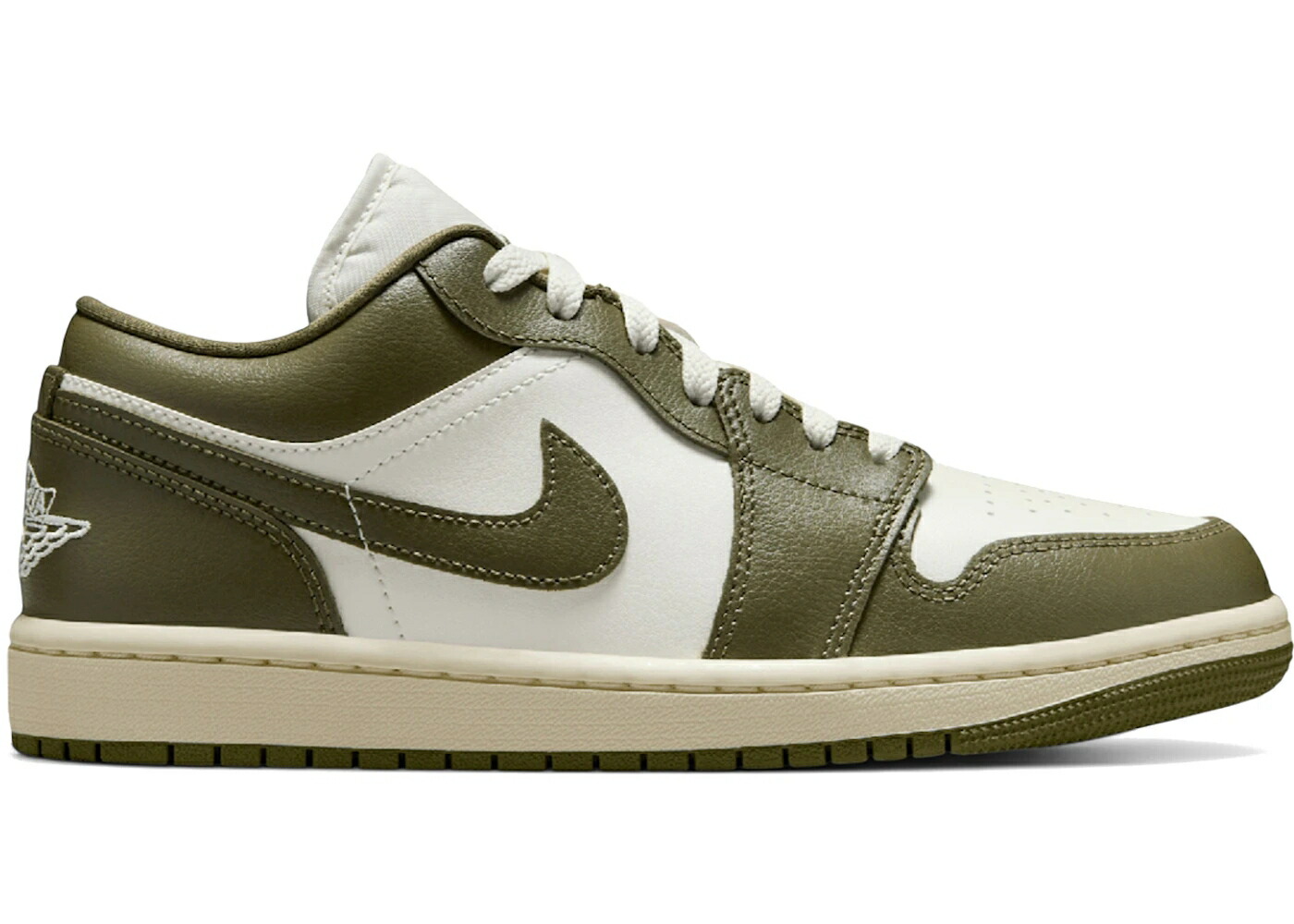 ナイキ ジョーダン オリーブ 白色 ホワイト WOMEN'S スニーカー レディース JORDAN 1 LOW MEDIUM OLIVE (WOMEN'S) / WHITE MEDIUM OLIVE SAIL