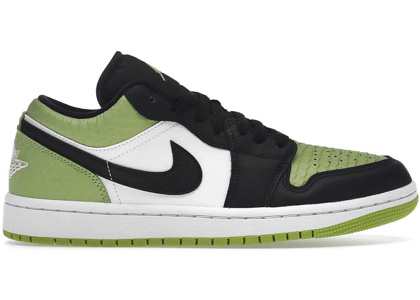 ナイキ ジョーダン 緑 緑であること 黒いこと 黒いこと WOMEN\u0027S スニーカー レディース JORDAN 1 LOW SNAKESKIN VIVID GREEN (WOMEN\u0027S) / VIVID GREEN VIVID GREEN BLACK