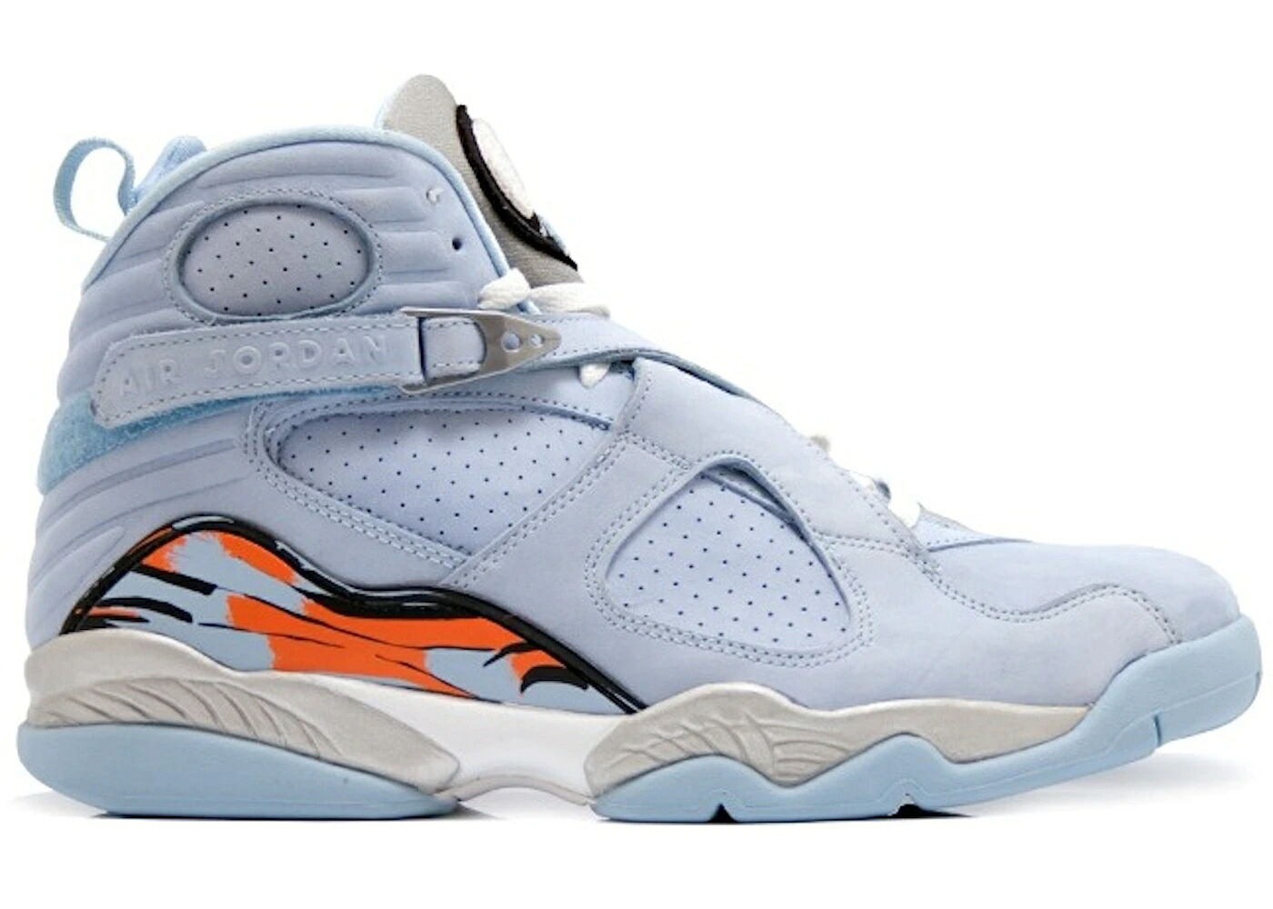 ナイキ ジョーダン 青色 ブルー 橙 オレンジ 銀色 シルバー WOMEN'S スニーカー レディース JORDAN 8 RETRO ICE BLUE (WOMEN'S) / ICE BLUE ORANGE BLAZE SILVER｜スニケス