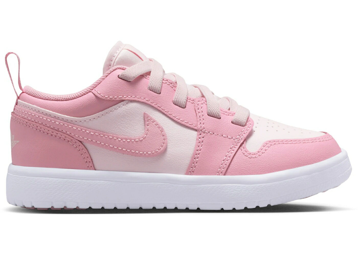 ナイキ ジョーダン ピンク 白色 ホワイト パール ジュニア キッズ JORDAN 1 LOW ALT MEDIUM SOFT PINK WHITE (PS) / MEDIUM SOFT PINK WHITE PEARL ベビー マタニティ スニーカー