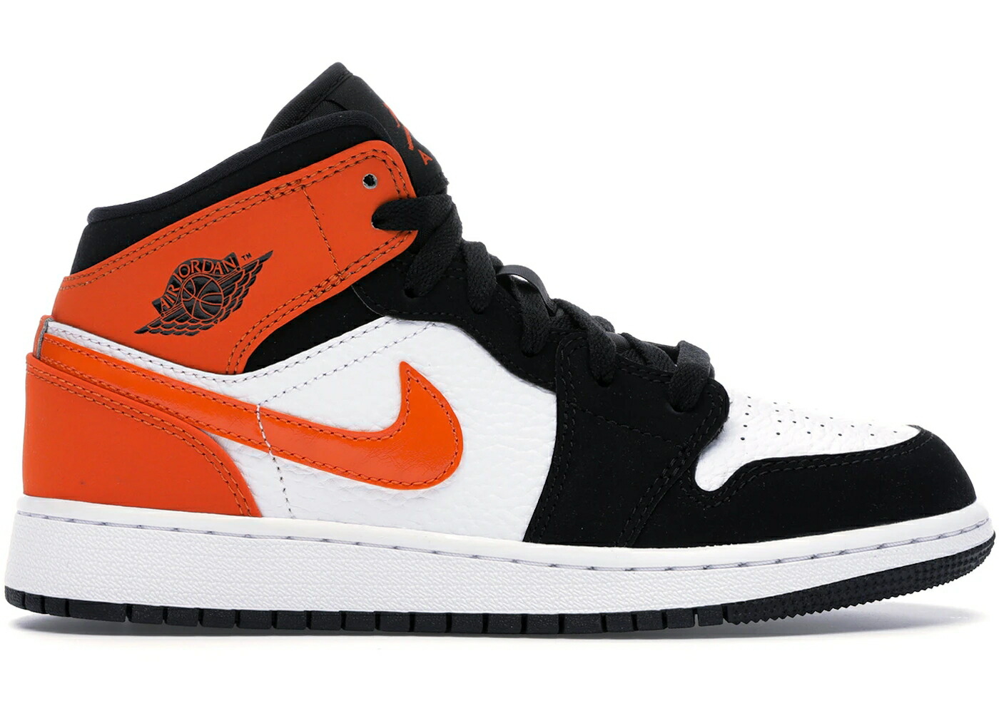 ナイキ ジョーダン ミッド 黒色 ブラック 白色 ホワイト ジュニア キッズ JORDAN 1 MID SHATTERED BACKBOARD (GS) / BLACK STARFISH STARFISH WHITE ベビー マタニティ スニーカー