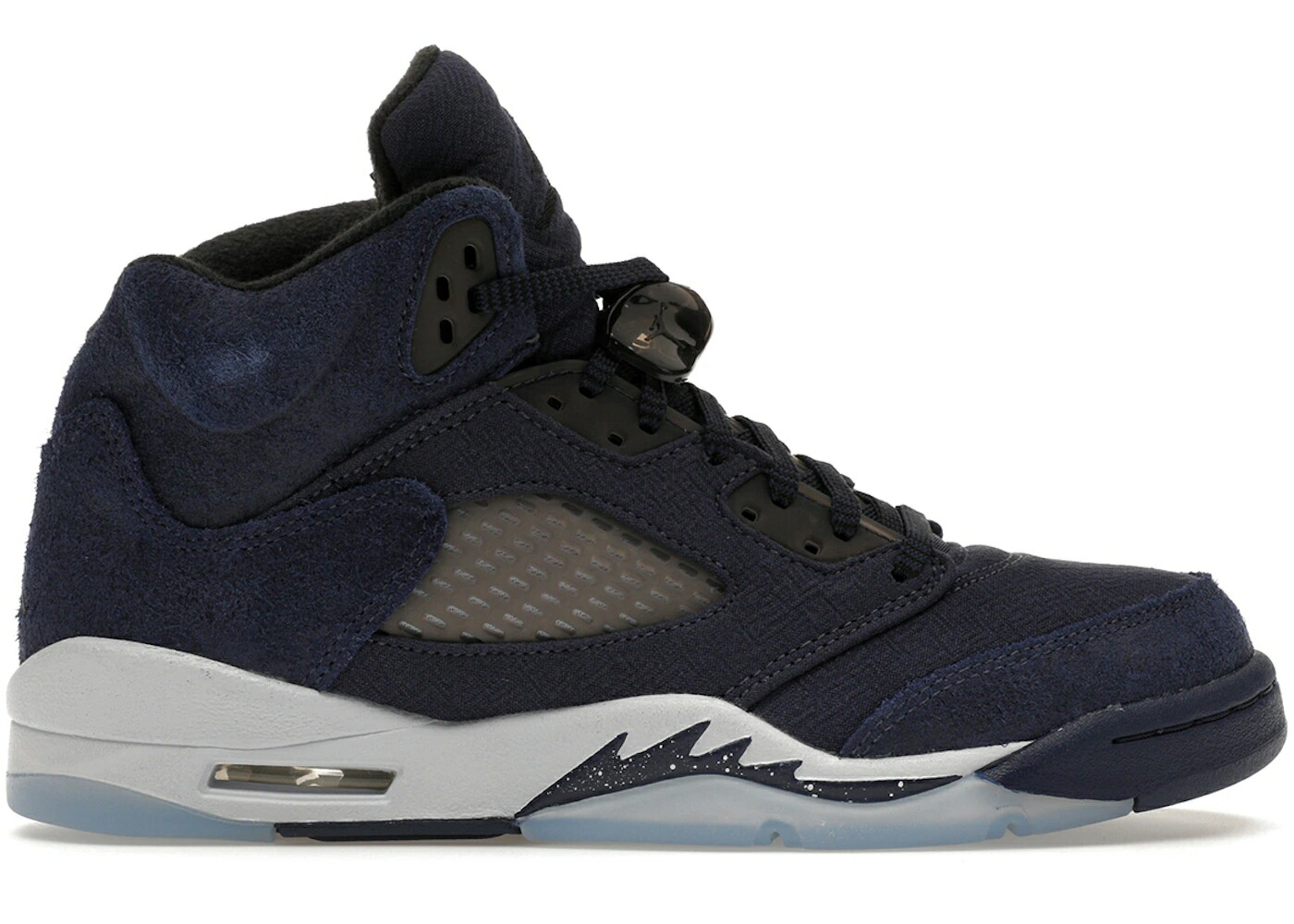ナイキ ジョーダン ジョージタウン 紺色 ネイビー 黒色 ブラック ジュニア キッズ JORDAN 5 RETRO GEORGETOWN (GS) / MIDNIGHT NAVY BLACK FOOTBALL ベビー マタニティ スニーカー