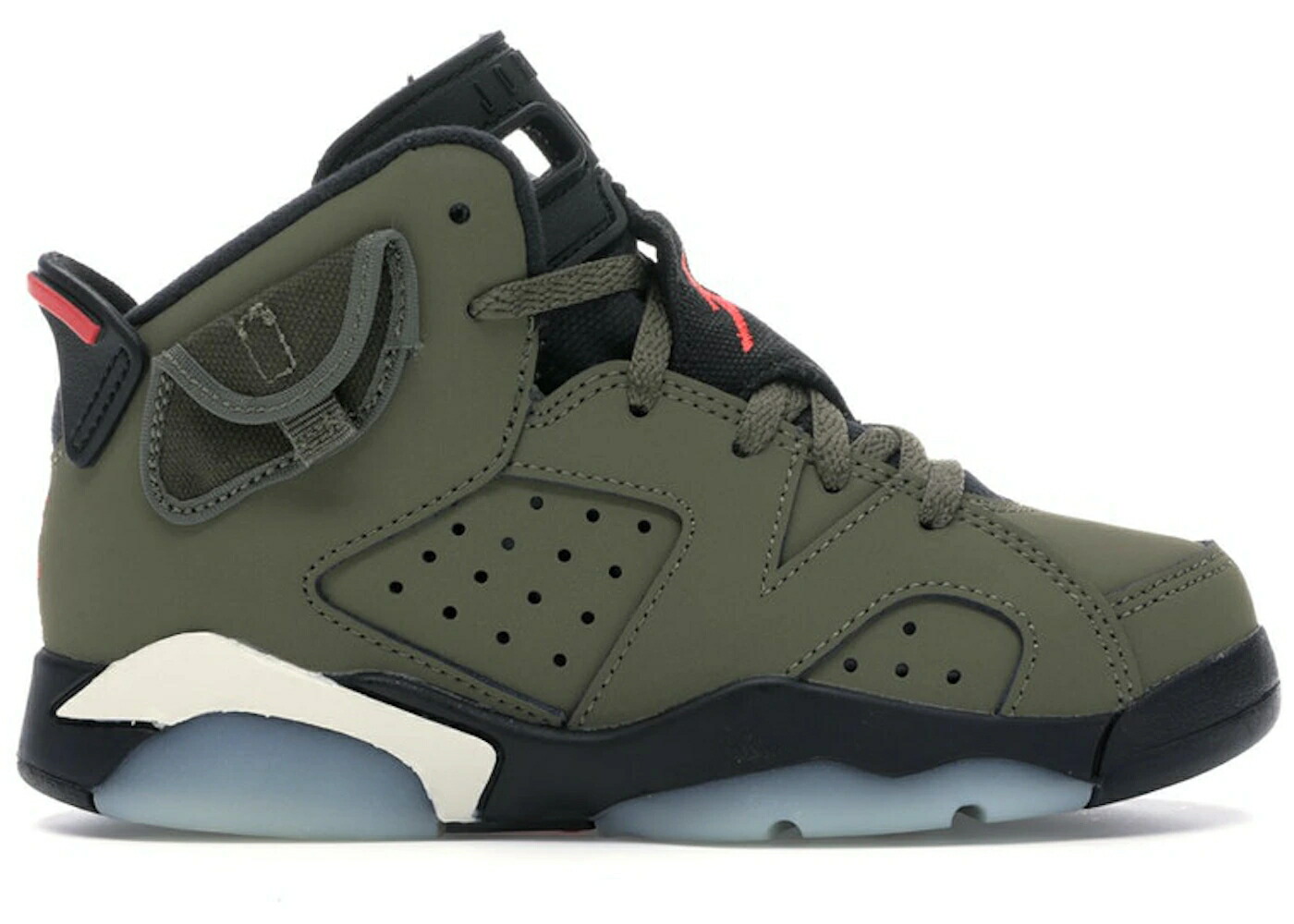 ナイキ ジョーダン オリーブ 黒いこと 黒いこと トラヴィススコット お坊っちゃん キッズ JORDAN 6 RETRO TRAVIS SCOTT (なおなお書き) / MEDIUM OLIVE BLACK SAIL もの言う花 マタニティ スニーカー