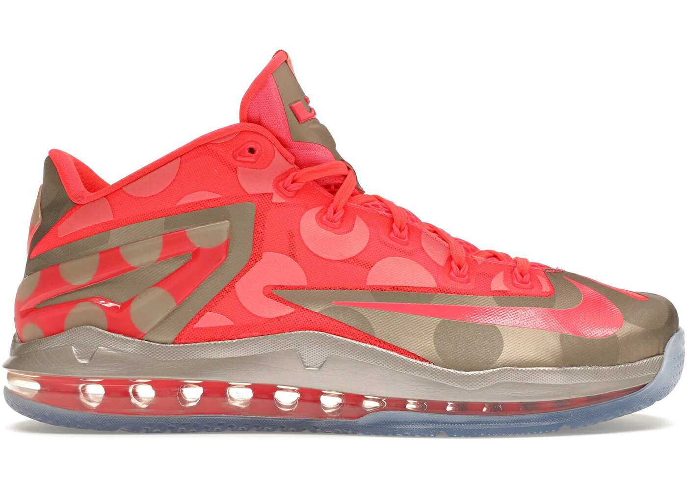 ナイキ レブロン スニーカー メンズ NIKE LEBRON 11 LOW MAISON POLKA DOTS / METALLIC ZINC HYPER PUNCH ICE
