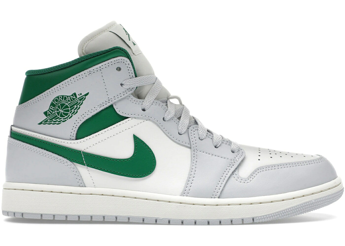 ナイキ ジョーダン ミッド 白いこと 白いこと 純然たる プラチナム 緑 緑であること スニーカー メンズ JORDAN 1 MID WHITE PURE PLATINUM PINE GREEN / SUMMIT WHITE PURE PLATINUM SAIL 靴-スニーカー-メンズ靴