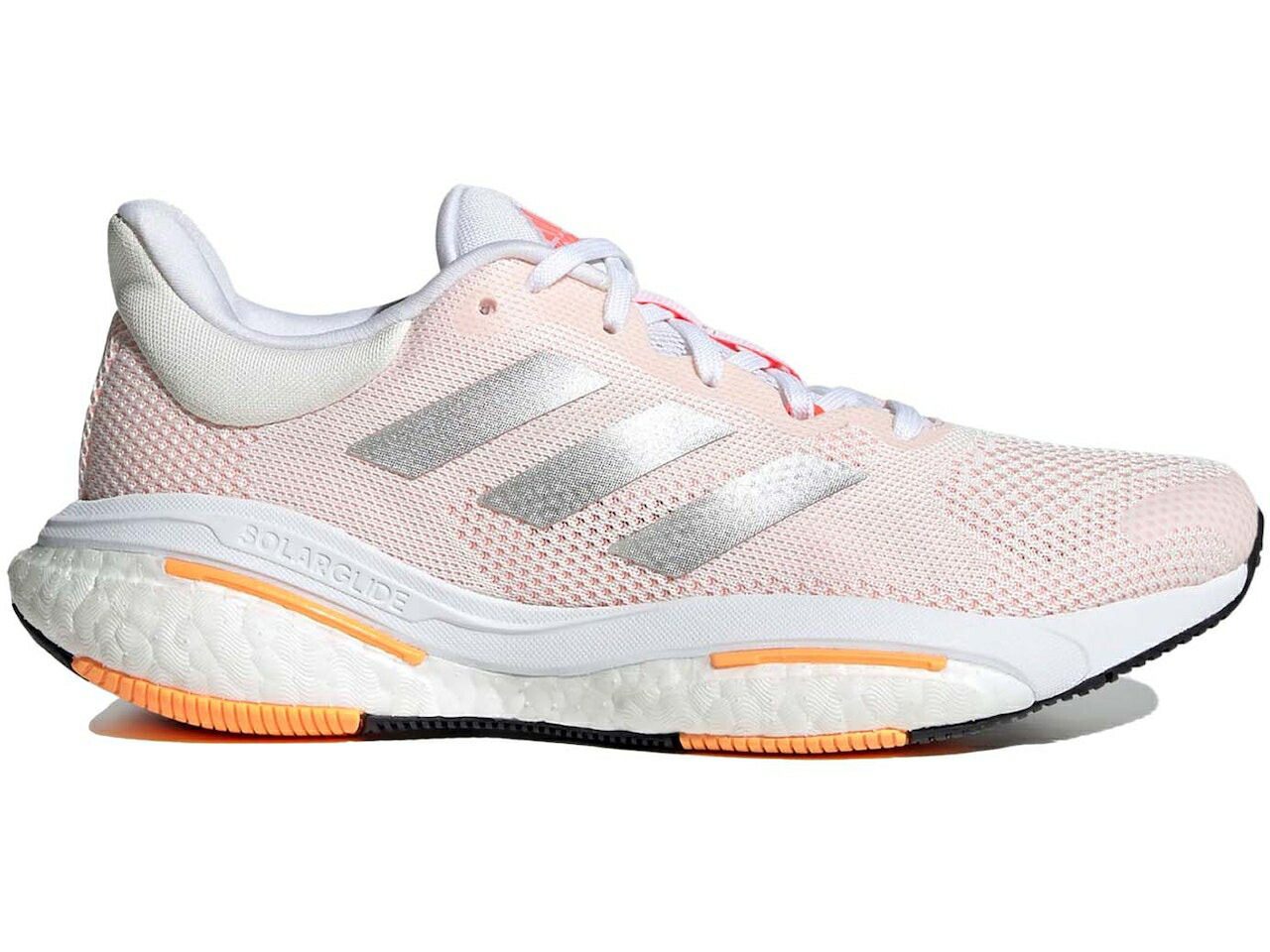 スニーカー アディダス Adidas 橙 オレンジ レディース スニーカー Orange Solarglide 5 Light Flash Womens Core White Silver Metallic スニケス