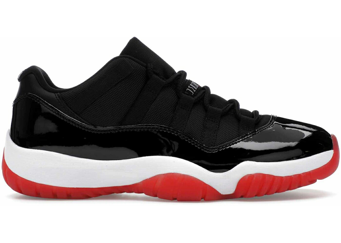 ナイキ ジョーダン 黒色 ブラック 白色 ホワイト 赤 レッド スニーカー メンズ JORDAN 11 RETRO LOW BRED (2025) / BLACK WHITE VARSITY RED