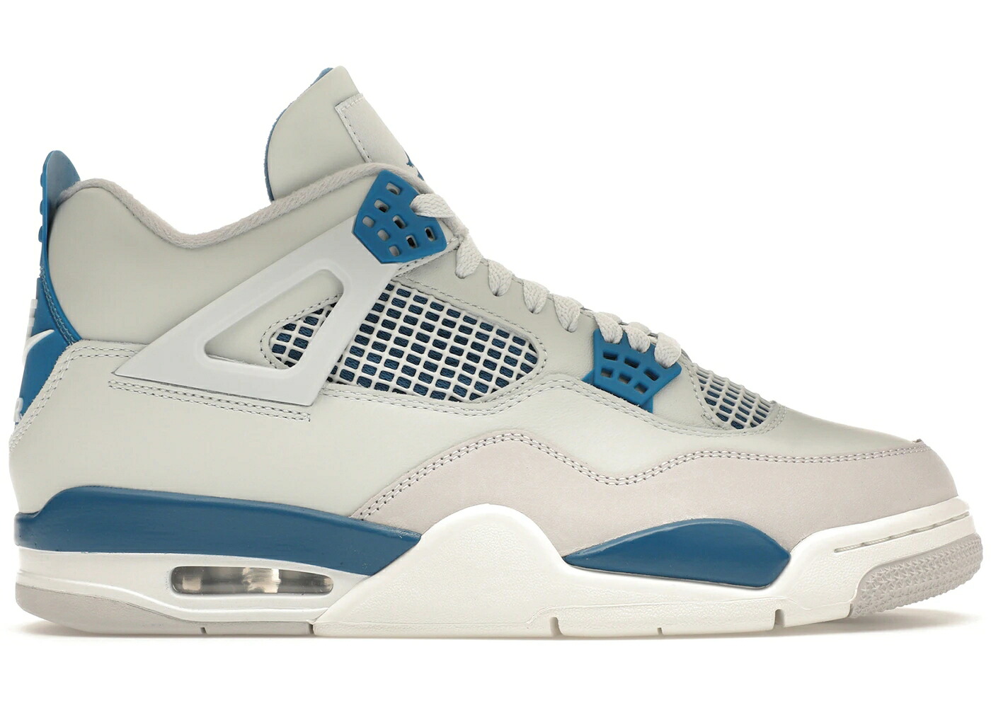 ナイキ ジョーダン 青味 青み 白いこと 白いこと スニーカー メンズ JORDAN 4 RETRO MILITARY BLUE (2024) / OFF WHITE MILITARY BLUE NEUTRAL