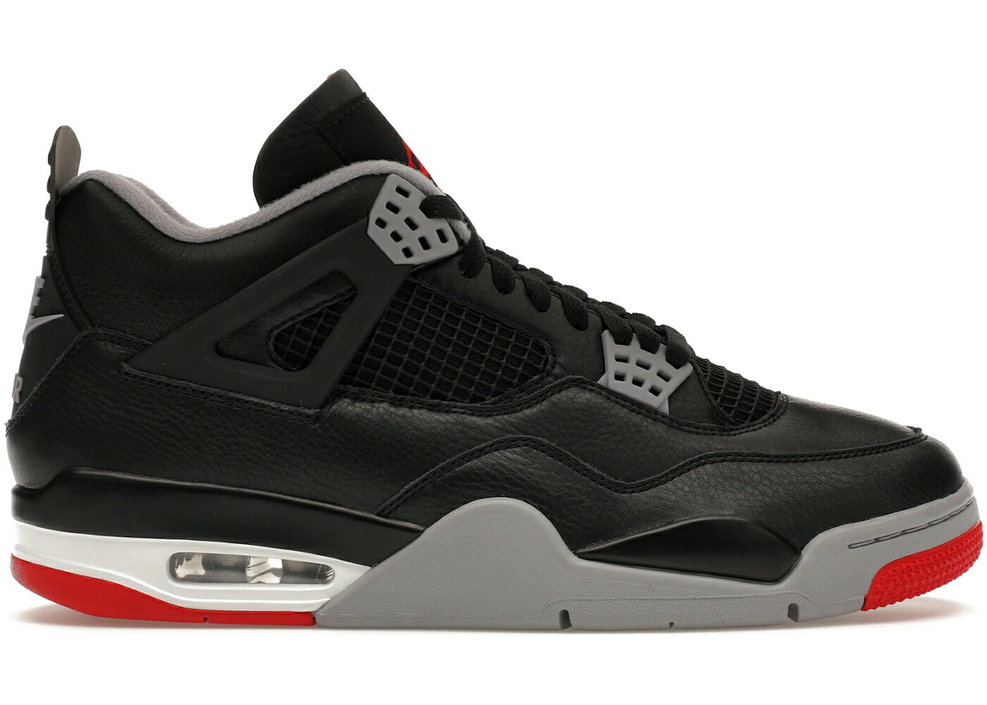 ナイキ ジョーダン 黒いこと 黒いこと 薄墨色 シメント 薄墨色 赤 赤いこと スニーカー メンズ JORDAN 4 RETRO BRED REIMAGINED / BLACK CEMENT GREY VARSITY RED