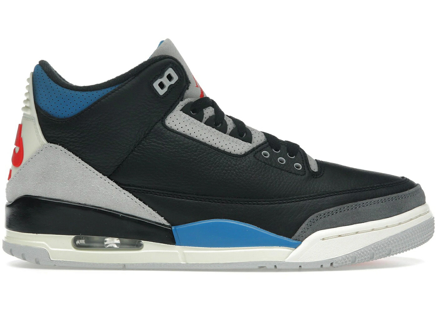 ナイキ ジョーダン 黒いこと 黒いこと 赤 赤いこと 薄墨色 薄墨色 スニーカー メンズ JORDAN 3 RETRO OG RARE AIR / BLACK CHILE RED NEUTRAL GREY スニーカー-メンズ靴