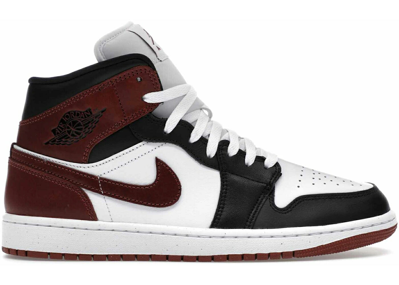 ナイキ ジョーダン ミッド ポニー 白色 ホワイト 黒色 ブラック スニーカー メンズ JORDAN 1 MID SE DARK PONY / WHITE BLACK DARK PONY