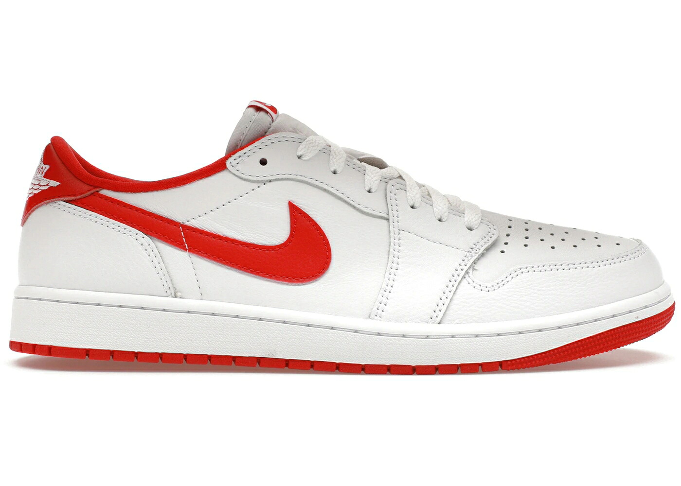 ナイキ ジョーダン 赤 レッド 白色 ホワイト スニーカー メンズ JORDAN 1 RETRO LOW OG UNIVERSITY RED / WHITE UNIVERSITY RED WHITE