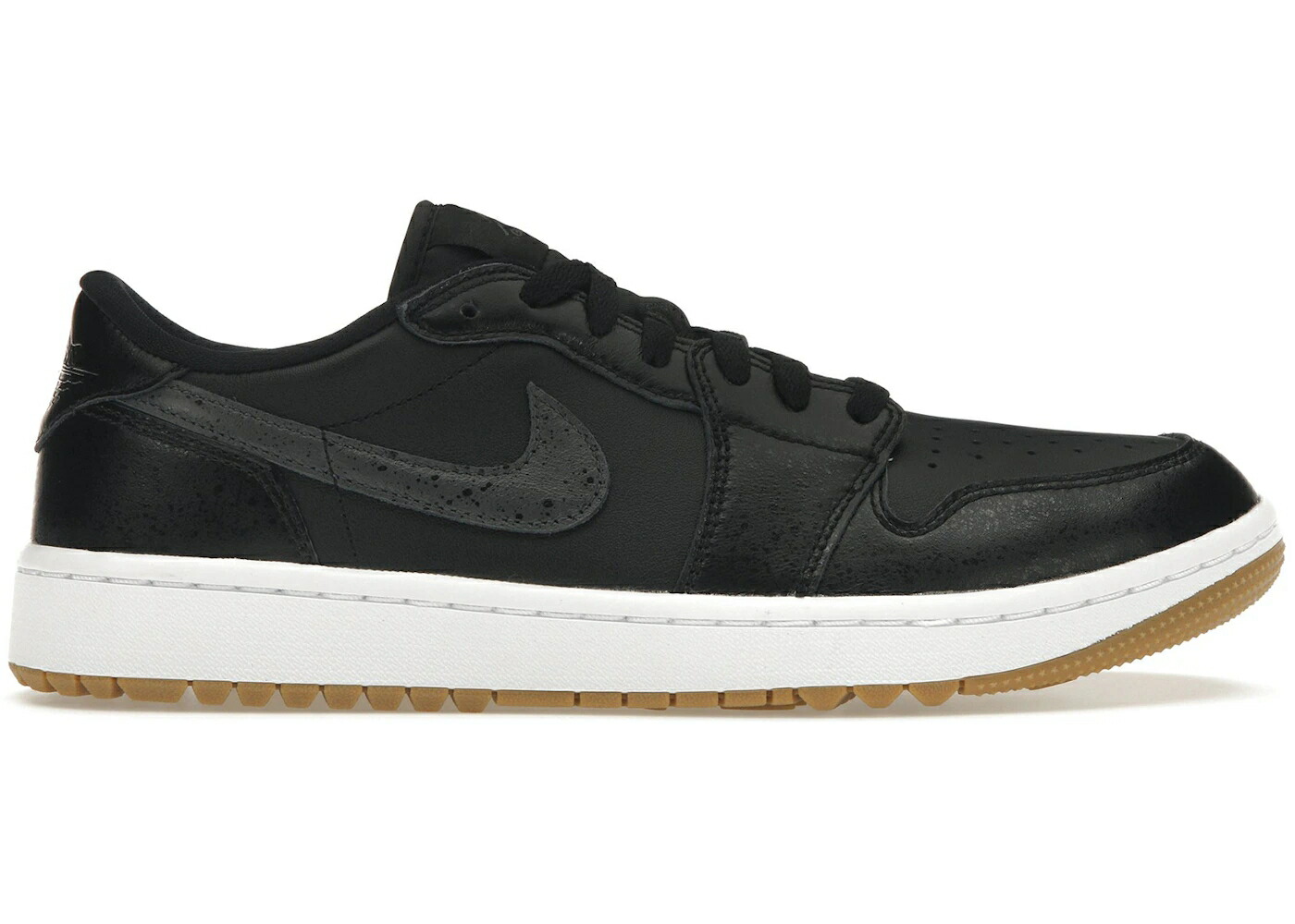 ナイキ ジョーダン ゴルフ 黒色 ブラック スニーカー メンズ JORDAN 1 RETRO LOW GOLF BLACK GUM / BLACK ANTHRACITE GUM MEDIUM|スニケス