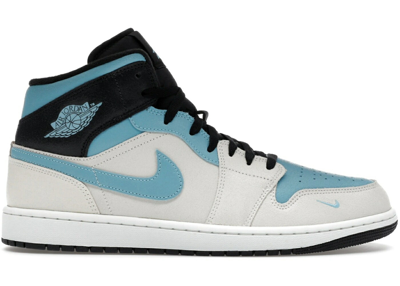 ナイキ ジョーダン ミッド 青色 ブルー 白色 ホワイト 黒色 ブラック スニーカー メンズ JORDAN 1 MID SE BLUE CHILL / SUMMIT WHITE BLUE CHILL BLACK
