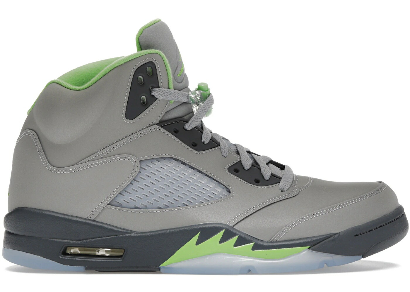 ナイキ ジョーダン 緑 グリーン 銀色 シルバー 灰色 グレー スニーカー メンズ JORDAN 5 RETRO GREEN BEAN (2022) / SILVER GREEN BEAN FLINT GREY
