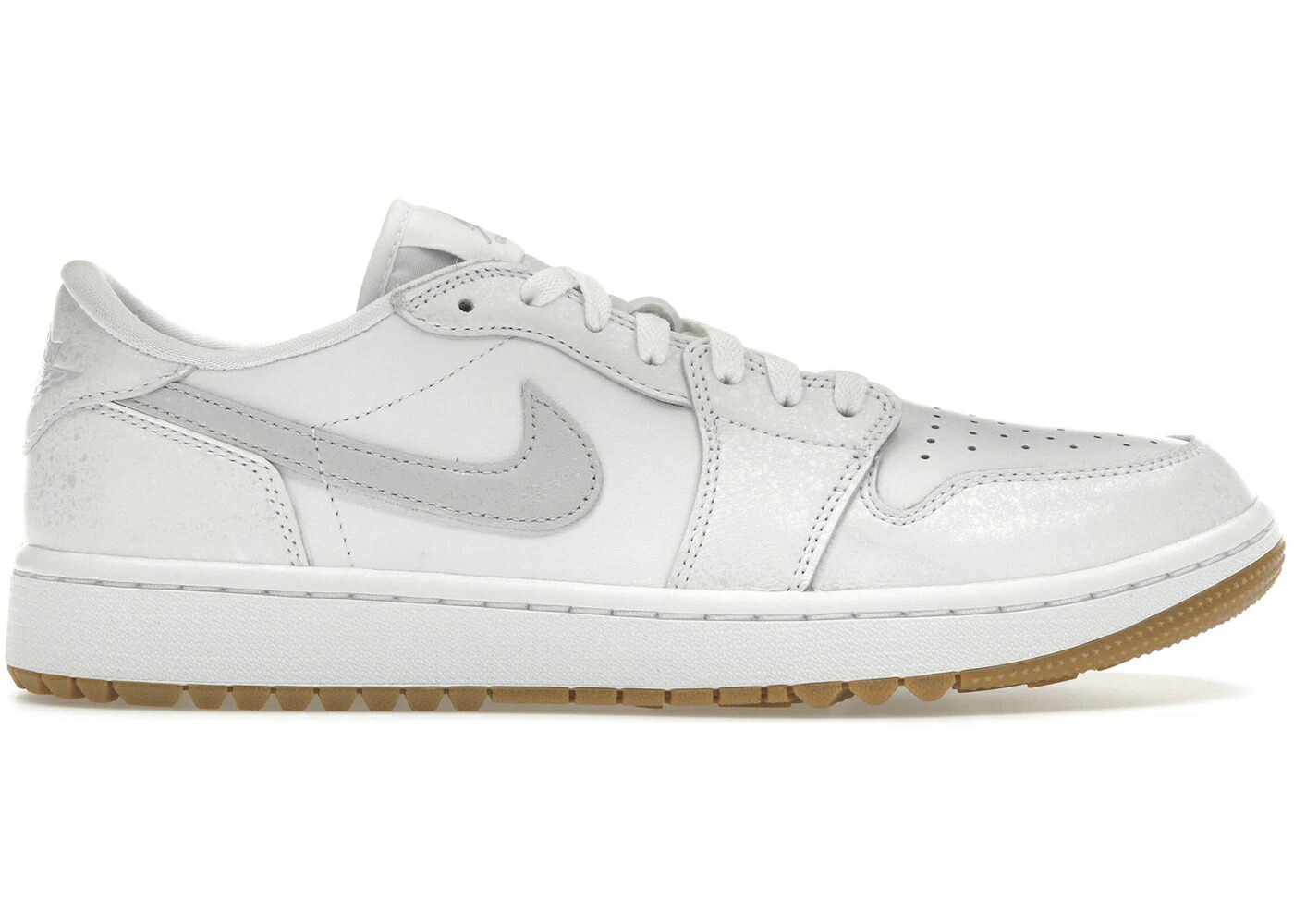 ナイキ ジョーダン ゴルフ 白色 ホワイト ピュア プラチナム スニーカー メンズ JORDAN 1 RETRO LOW GOLF WHITE GUM / WHITE PURE PLATINUM GUM MEDIUM