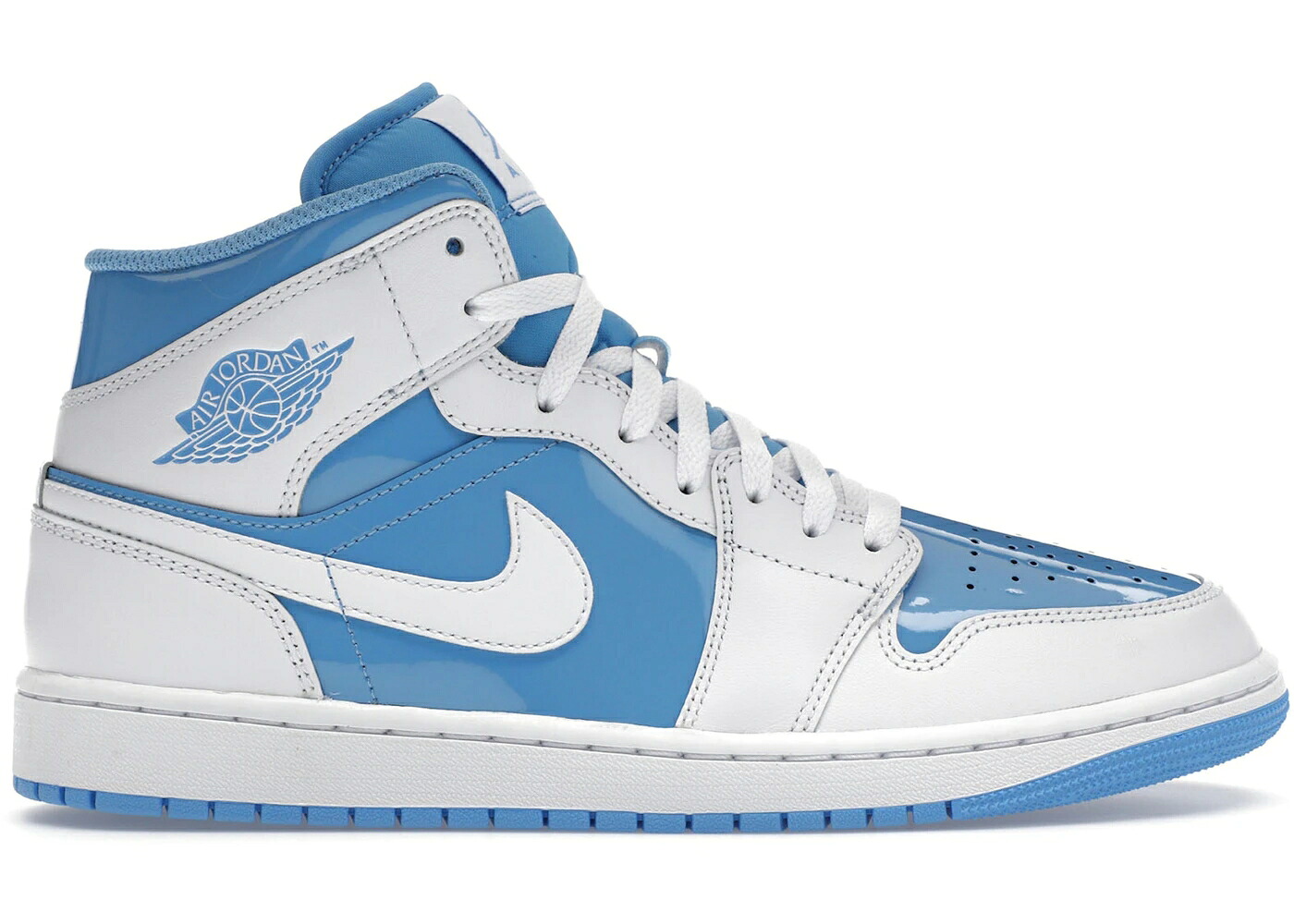 ナイキ ジョーダン ミッド 伝え話し 青味 青色 白いこと 白いこと スニーカー メンズ JORDAN 1 MID LEGEND BLUE / WHITE LEGEND BLUE スニーカー-靴