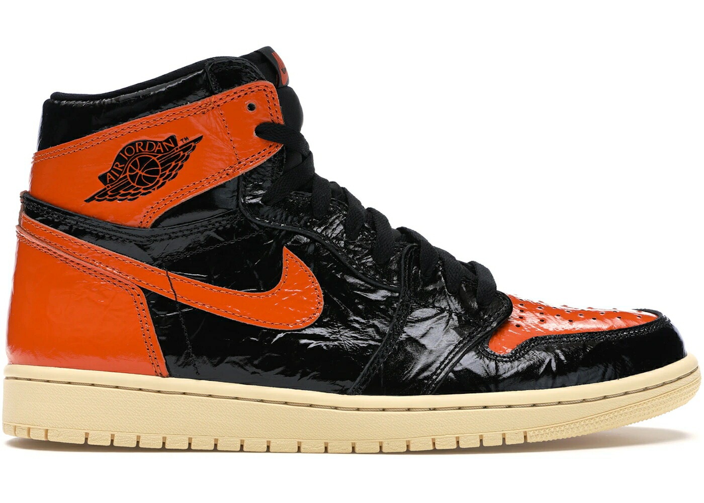 ナイキ ジョーダン ご機嫌 黒いこと 黒いこと 3.0 スニーカー メンズ JORDAN 1 RETRO HIGH SHATTERED BACKBOARD / BLACK PALE VANILLA STARFISH 靴-メンズ靴-スニーカー